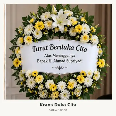 Krans Bunga Duka Trans Convention Centre Bandung