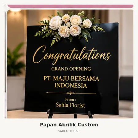Papan Bunga Akrilik Trans Convention Centre Bandung